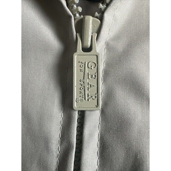 Gear For Sport Jacket Men’s Size Small Canada Khaki Roll Up Collar Vtg Y2K Clean - Picture 7 of 10